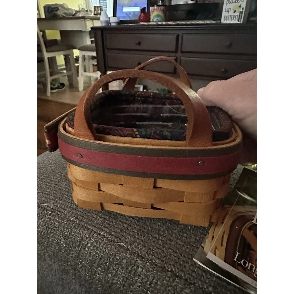 Longaberger American Craft Traditions Basket Lining and Plastic Protector Set‎